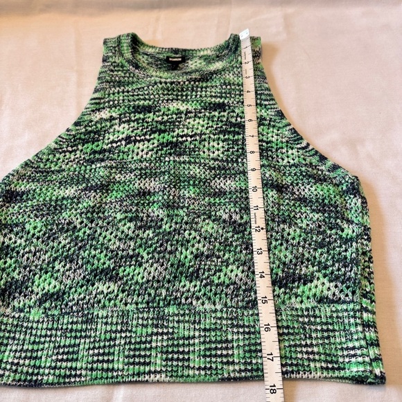 Monrow XS Space Dye Crochet Racer Back Sweater Tank Top ~ Cropped Y2K 90’s - Picture 5 of 8